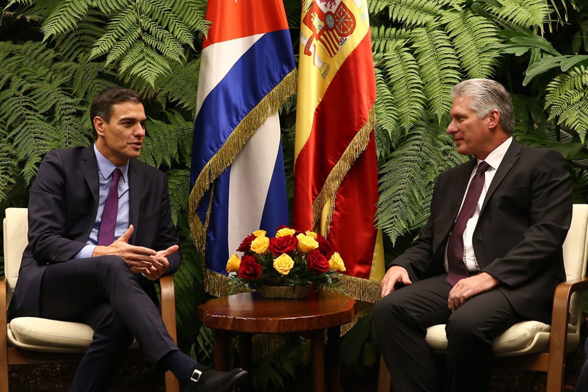 pedro-sanchez-y-diaz-canel-en-cuba